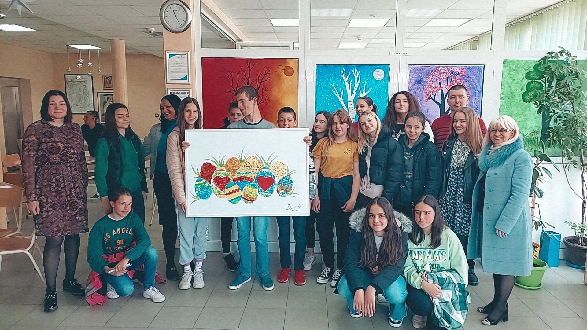 Ускршње радионице у холу установе